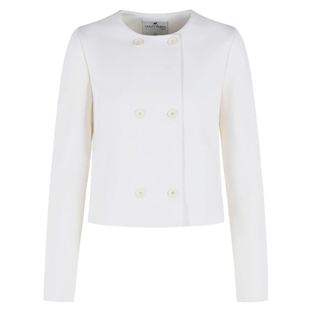 Courreges White Wool Blend Jacket Women